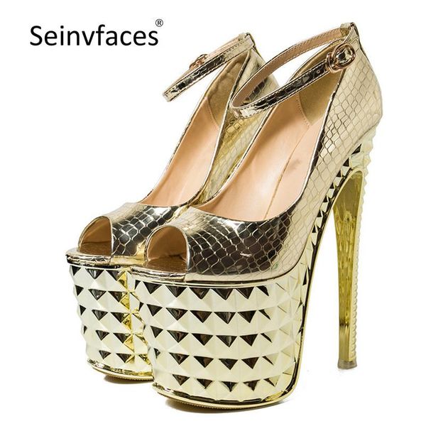 dress shoes women's classics vintage party luxury serpentine gold silver black peep toe platform 19cm extreme thin high heels pumps f28
dress shoes women's classics vintage party luxury serpentine gold silver black peep toe platform 19cm extreme thin high heels pumps f28