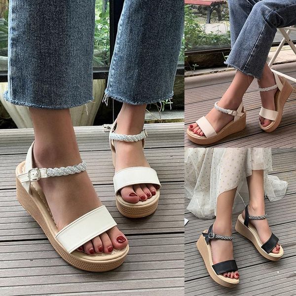 sandals summer slope water women's 2021 sandalias fashion shoes drill high heel thick bottom muffin sandsls women, Black
sandals summer slope water women's 2021 sandalias fashion shoes drill high heel thick bottom muffin sandsls women, Black