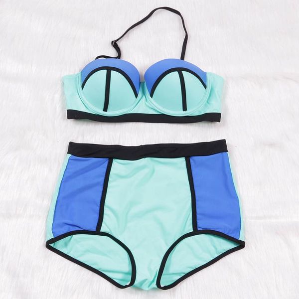 women's swimwear tqskk halter bikinis dress female 2021 bikini set retro women swimsuit bathing suits printed floral biquini, White;black
women's swimwear tqskk halter bikinis dress female 2021 bikini set retro women swimsuit bathing suits printed floral biquini, White;black