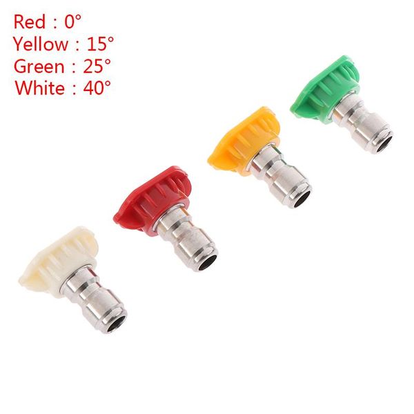 bath accessory set 1/4" stainless steel 4000 psi quick connect pressure spray tip 0 15 25 40 65 degree nozzle 4.0 orifice size
bath accessory set 1/4" stainless steel 4000 psi quick connect pressure spray tip 0 15 25 40 65 degree nozzle 4.0 orifice size