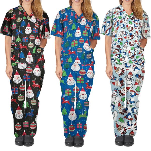 christmas for women and men short sleeve v+ cleavage pants pantsuits nurse uniform work set of mujer 5* bo39, Gray
christmas for women and men short sleeve v+ cleavage pants pantsuits nurse uniform work set of mujer 5* bo39, Gray