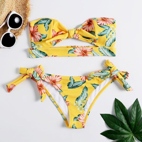 women's swimwear brazilian bikini set women flower print push-up padded two piece beachwear low waist female strapless, White;black
women's swimwear brazilian bikini set women flower print push-up padded two piece beachwear low waist female strapless, White;black