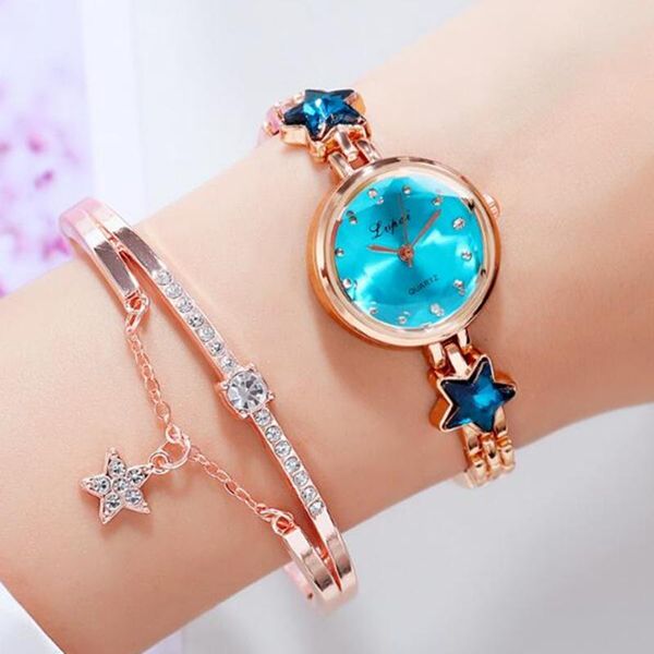 wristwatches women's watches star bracelet set luxury ladies wristwatch gift steel quartz watch for woman rhinestone clock zegarek dams, Slivery;brown
wristwatches women's watches star bracelet set luxury ladies wristwatch gift steel quartz watch for woman rhinestone clock zegarek dams, Slivery;brown