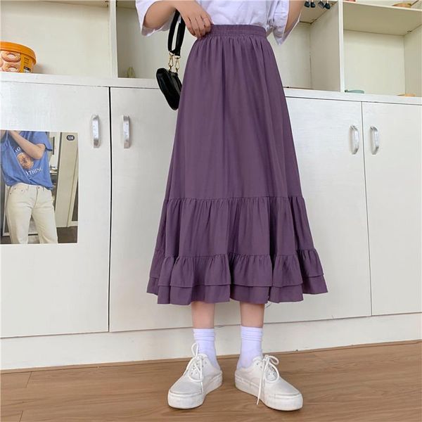 skirts summer ruffles skirt ladies high waist a-line black white purple female casual fashion korean style long for women
skirts summer ruffles skirt ladies high waist a-line black white purple female casual fashion korean style long for women