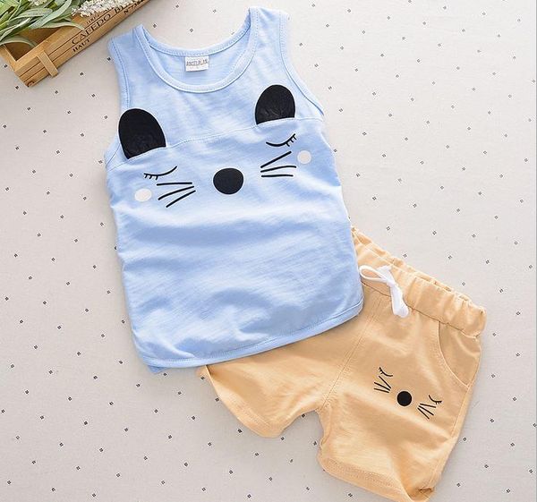 clothing sets baby girls boys clothes summer sleeveless set children kids infant suits tracksuits cotton short + pants 2pcs, White
clothing sets baby girls boys clothes summer sleeveless set children kids infant suits tracksuits cotton short + pants 2pcs, White