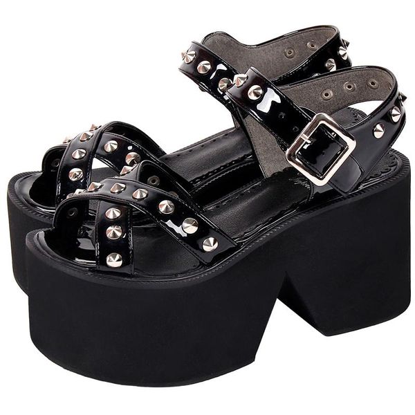 sandals angelic imprint woman girl lolita cosplay punk shoes lady high heels pumps women princess summer dress rivets pl 33-47, Black
sandals angelic imprint woman girl lolita cosplay punk shoes lady high heels pumps women princess summer dress rivets pl 33-47, Black