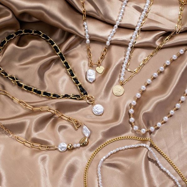 zovoli vintage multi-layered pearl choker necklace for women gold color coin chain choker portrait chain necklaces jewelry, Silver
zovoli vintage multi-layered pearl choker necklace for women gold color coin chain choker portrait chain necklaces jewelry, Silver
