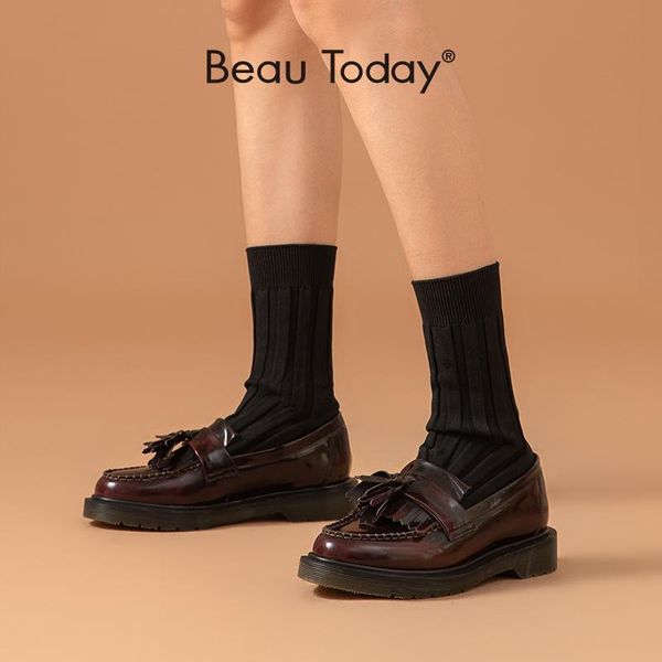 boots beautoday sock women cow leather wool yarn ankle fringes round toe slip on ladies shoes handmade 02336, Black
boots beautoday sock women cow leather wool yarn ankle fringes round toe slip on ladies shoes handmade 02336, Black