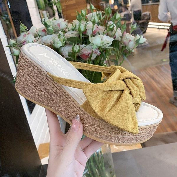 hevxm .5cmsummer women wedge slippers platform appliques bow beach antiskid female sandals clog shoes slides women, Black
hevxm .5cmsummer women wedge slippers platform appliques bow beach antiskid female sandals clog shoes slides women, Black