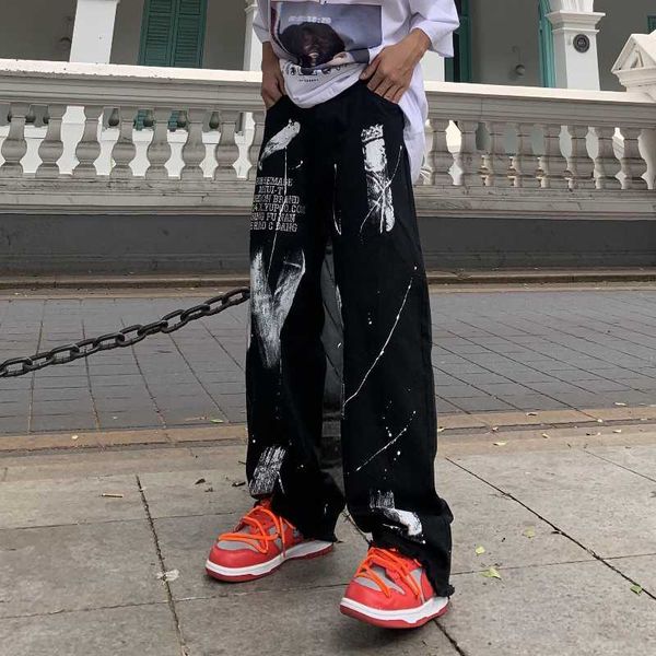 ft workshop gothic jeans women's street print splash ink letters graffiti straight pants hip hop harajuku loose trousers women 210927, Blue
ft workshop gothic jeans women's street print splash ink letters graffiti straight pants hip hop harajuku loose trousers women 210927, Blue