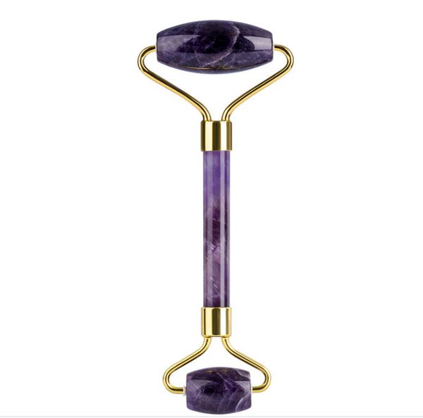 beauty roller facial massor stick with alloy gold massager healing tool quartz carved natural stone roller tumbled chakra, Black
beauty roller facial massor stick with alloy gold massager healing tool quartz carved natural stone roller tumbled chakra, Black