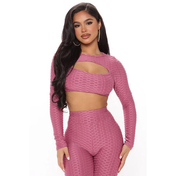 women's two piece pants spring and autumn fashion women's solid color knitted hollow long sleeve short high waist slim pencil sport, White
women's two piece pants spring and autumn fashion women's solid color knitted hollow long sleeve short high waist slim pencil sport, White