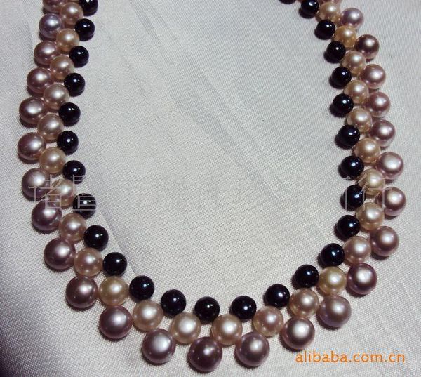 chains artificial farming real pearl necklace freshwater 7-8-9 flat beads three-row, Silver
chains artificial farming real pearl necklace freshwater 7-8-9 flat beads three-row, Silver