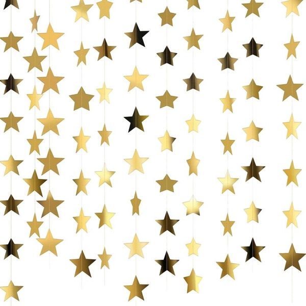 party decoration 105 ft glitter star paper garland banner hanging of congrats grad wedding birthday festival
party decoration 105 ft glitter star paper garland banner hanging of congrats grad wedding birthday festival