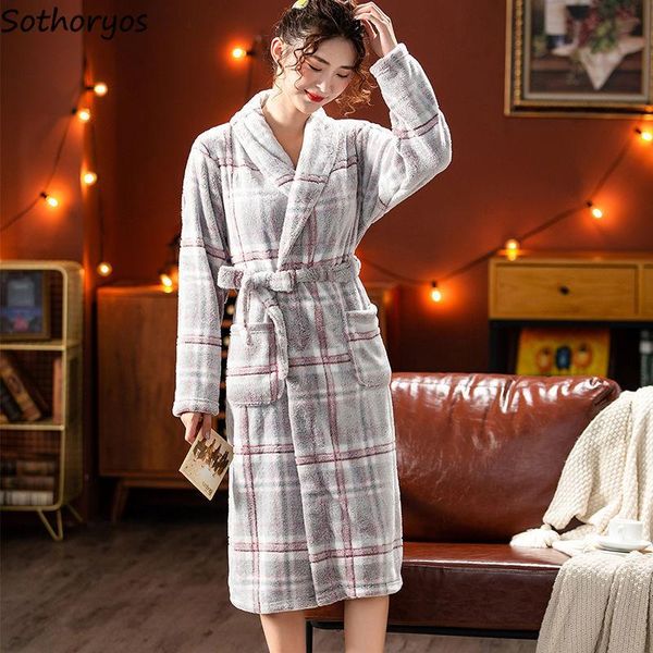 women's sleepwear winter plaid flannel robes women bath robe soft couples fashion leisure simple thicker lounge wear high quality, Black;red
women's sleepwear winter plaid flannel robes women bath robe soft couples fashion leisure simple thicker lounge wear high quality, Black;red