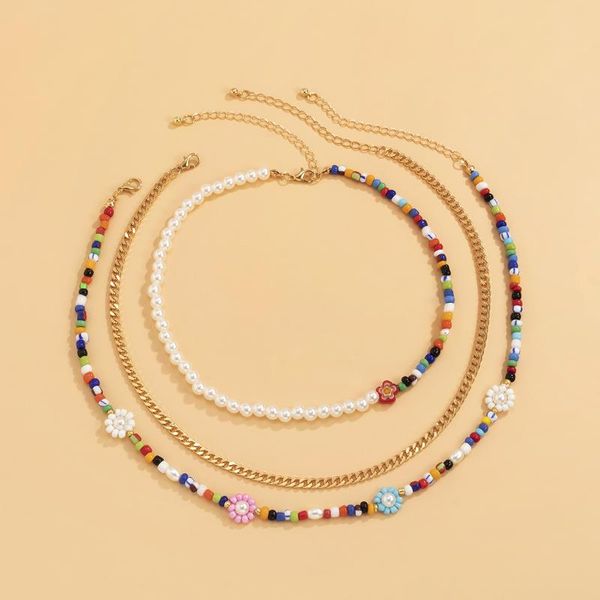 chokers cute trendy bead strand beaded choker necklace for women bohemian colorful handmade short daisy pearl collar jewelry, Golden;silver
chokers cute trendy bead strand beaded choker necklace for women bohemian colorful handmade short daisy pearl collar jewelry, Golden;silver