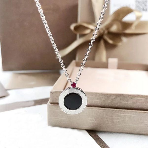 classic high-quality titanium steel necklace pendant men's and women's jewelry single ruby charm comes with original packaging, Silver
classic high-quality titanium steel necklace pendant men's and women's jewelry single ruby charm comes with original packaging, Silver