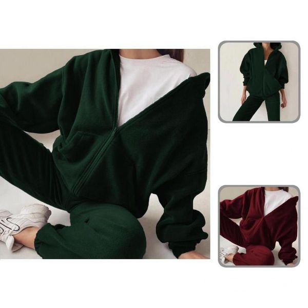 women's two piece pants 1 set sporty sweatshirt sweatpants lady hoodie trousers solid color hooded loose high waist, White
women's two piece pants 1 set sporty sweatshirt sweatpants lady hoodie trousers solid color hooded loose high waist, White
