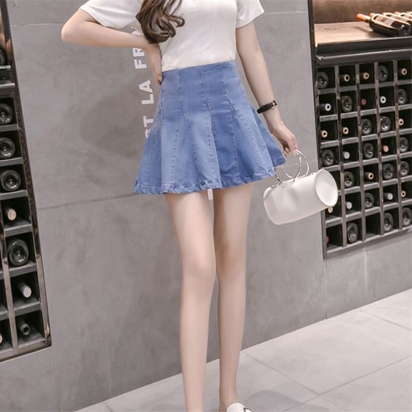 woman pleated mini high waist tutu summer a line jeans washed stretch denim skirt short for women 210311, Black
woman pleated mini high waist tutu summer a line jeans washed stretch denim skirt short for women 210311, Black