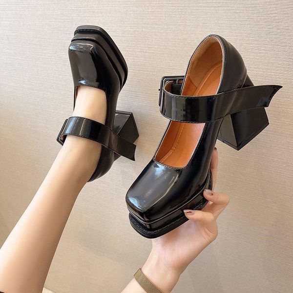 dress shoes retro women chunky sandals classic style summer high heels basketball platform footwear 2021 mary jane square toe block st, Black
dress shoes retro women chunky sandals classic style summer high heels basketball platform footwear 2021 mary jane square toe block st, Black