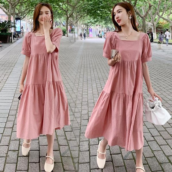 maternity dresses 1081# dress summer short sleeves plain color long easy matching loose stylish pregnant women mom, White
maternity dresses 1081# dress summer short sleeves plain color long easy matching loose stylish pregnant women mom, White