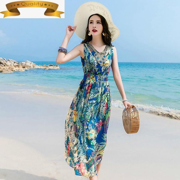 casual dresses silk 100% dress real women summer beach boho elegant floral long korean party bohemian vestidos 2021 1001 kj4713, Black;gray
casual dresses silk 100% dress real women summer beach boho elegant floral long korean party bohemian vestidos 2021 1001 kj4713, Black;gray