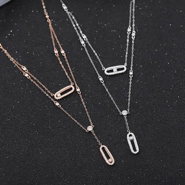 chains s925 sterling silver women's jewelry beach necklace double sliding fashion design clavicle chain
chains s925 sterling silver women's jewelry beach necklace double sliding fashion design clavicle chain