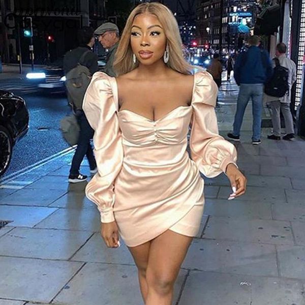 casual dresses 2021 shelf sale women's bodycon club dress apricot pink long puff sleeve draped vestidos party, Black;gray
casual dresses 2021 shelf sale women's bodycon club dress apricot pink long puff sleeve draped vestidos party, Black;gray
