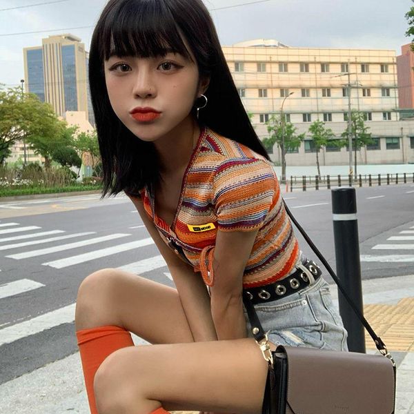 street colorful patchwork bodycon women casual lace up short sleeve v-neck female t-shirts summer harajuku tshirts, White
street colorful patchwork bodycon women casual lace up short sleeve v-neck female t-shirts summer harajuku tshirts, White