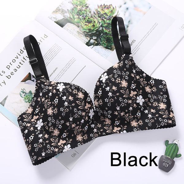 women one-piece bra gathered adjustable shoulder strap four rows of buckles without steel support printed bras women active bras, Red;black
women one-piece bra gathered adjustable shoulder strap four rows of buckles without steel support printed bras women active bras, Red;black