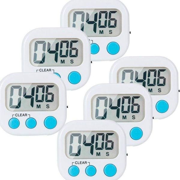 kitchen timers 6 pack small digital timer magnetic back and on/off switch,minute second count up countdown
kitchen timers 6 pack small digital timer magnetic back and on/off switch,minute second count up countdown