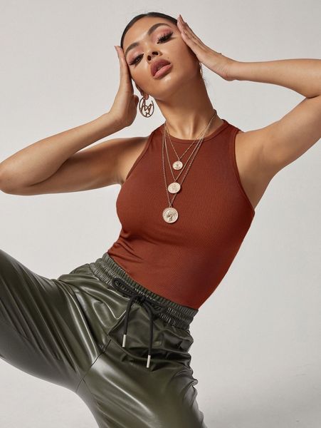 solid fitted crop tank 02et#, White
solid fitted crop tank 02et#, White