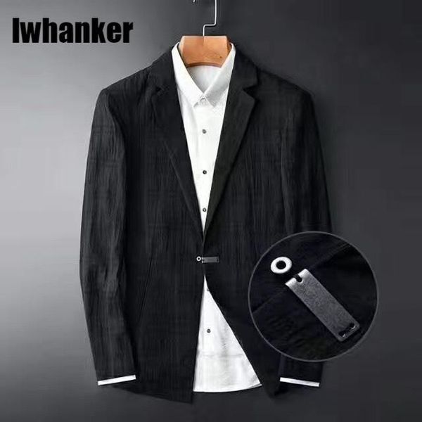 men's suits & blazers arrival spring fashion black dark grain grid blazer 100% cotton hight quality mens suit plus size m - 4xl, White;black
men's suits & blazers arrival spring fashion black dark grain grid blazer 100% cotton hight quality mens suit plus size m - 4xl, White;black
