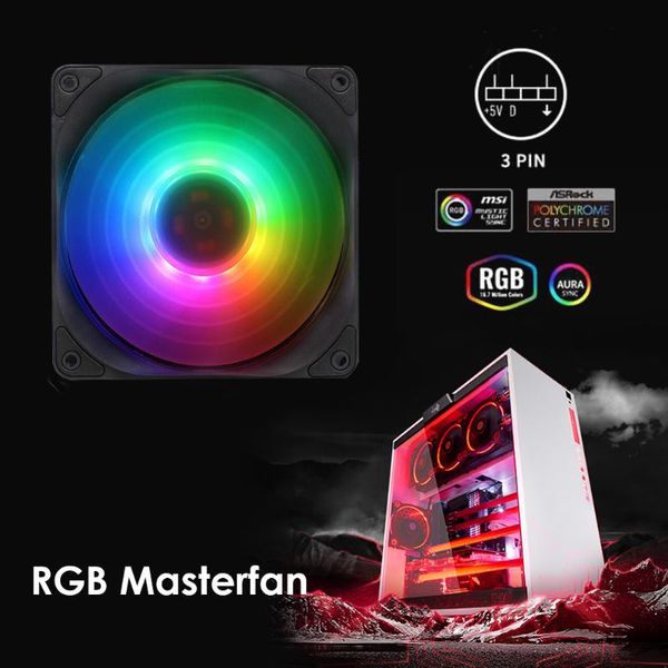120mm argb pwm fan silent addressable rgb computer cooling fan for deskpc case chassis
120mm argb pwm fan silent addressable rgb computer cooling fan for deskpc case chassis
