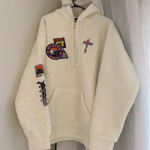 2021 new lamb wool fleece travis scott cactus trails hoodie men women zip embroidery sweatshirts pullovers ranr, Black
2021 new lamb wool fleece travis scott cactus trails hoodie men women zip embroidery sweatshirts pullovers ranr, Black