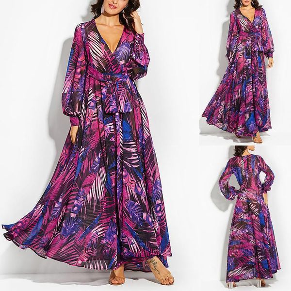 casual dresses prom maxi beach women's v-neck long sleeve dress ladies elegant plus size summer print vestidos verano, Black;gray
casual dresses prom maxi beach women's v-neck long sleeve dress ladies elegant plus size summer print vestidos verano, Black;gray