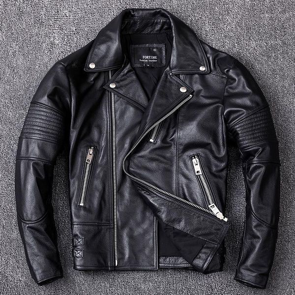 fashion maple 2021 leaf embroidery cowhide genuine leather jacket men short slim fit lapel motorcycle biker coat men's & faux, Black
fashion maple 2021 leaf embroidery cowhide genuine leather jacket men short slim fit lapel motorcycle biker coat men's & faux, Black