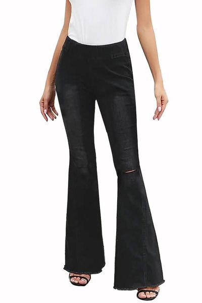 women's jeans 2021 women flare high waist fringe denim skinny pants woman stretch female wide leg bell bottoms clot, Blue
women's jeans 2021 women flare high waist fringe denim skinny pants woman stretch female wide leg bell bottoms clot, Blue