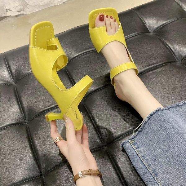 slippers women's fashion set toe stiletto sandals square open high heel shoes heels sexy, Black
slippers women's fashion set toe stiletto sandals square open high heel shoes heels sexy, Black