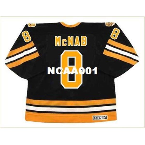 001s #8 peter mcnab boston bruins 1978 ccm vintage hockey jersey or custom any name or number retro jersey, Black
001s #8 peter mcnab boston bruins 1978 ccm vintage hockey jersey or custom any name or number retro jersey, Black