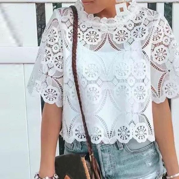 fashion women ladies long sleeve shirt hollow out high collar crochet flowers lace chiffon blouse camicette donna, White
fashion women ladies long sleeve shirt hollow out high collar crochet flowers lace chiffon blouse camicette donna, White