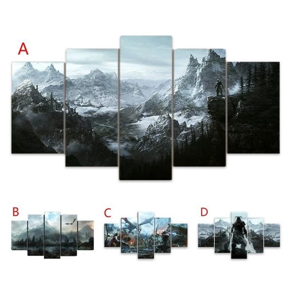 paintings 5 piece video game skyrim dragon posters and hd prints landscape pictures canvas painting for living room wall art home decor
paintings 5 piece video game skyrim dragon posters and hd prints landscape pictures canvas painting for living room wall art home decor