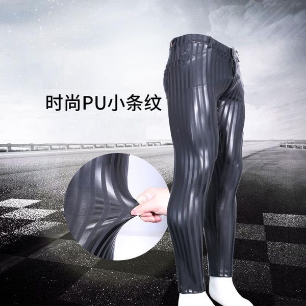 men's pants men faux leather skinny trousers black striped casual vevelt stretchy stylish
men's pants men faux leather skinny trousers black striped casual vevelt stretchy stylish