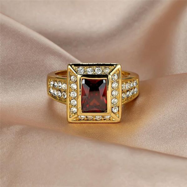 wedding rings luxury male female red crystal stone ring charm gold color engagement for women men valentines day gift, Slivery;golden
wedding rings luxury male female red crystal stone ring charm gold color engagement for women men valentines day gift, Slivery;golden