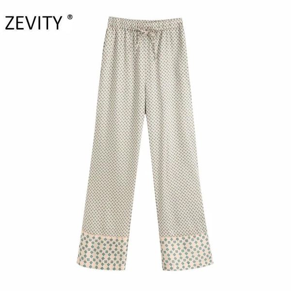 women's pants & capris zevity women vintage geometric print hem patchwork straight female elastic waist casual trousers chic bow tied p, Black;white
women's pants & capris zevity women vintage geometric print hem patchwork straight female elastic waist casual trousers chic bow tied p, Black;white