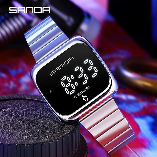 wristwatches sanda fashion luxury stainless steel electronic sports men watch waterproof luminous date multi-function relógio masculino, Slivery;brown
wristwatches sanda fashion luxury stainless steel electronic sports men watch waterproof luminous date multi-function relógio masculino, Slivery;brown