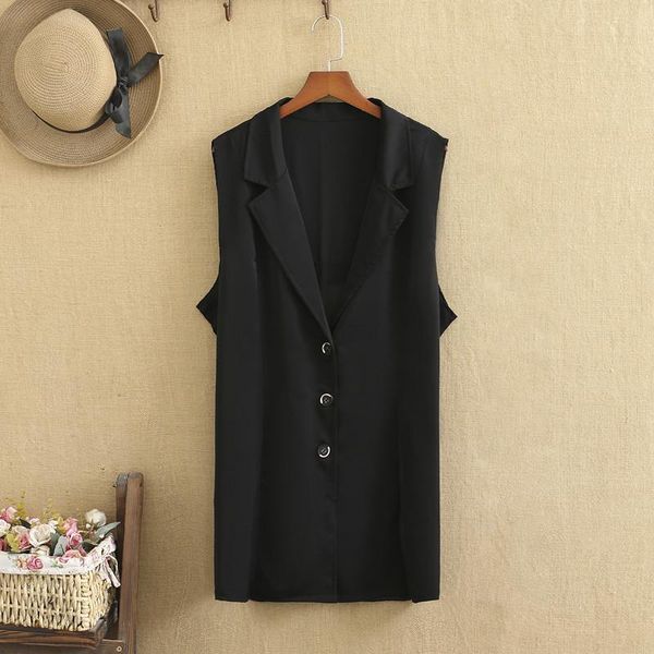 plus size outerwear & coats suit for women chiffon fabric splicing thin sleeveless outer waistcoat fashion ladies summer, Black
plus size outerwear & coats suit for women chiffon fabric splicing thin sleeveless outer waistcoat fashion ladies summer, Black