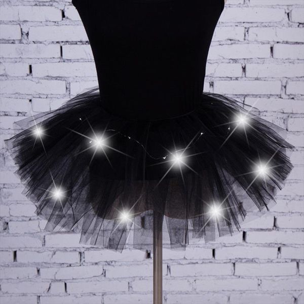 dance led lights tutu mesh womens skirts party tulle mini fluffy yarn ballet halloween light up rave, Black
dance led lights tutu mesh womens skirts party tulle mini fluffy yarn ballet halloween light up rave, Black