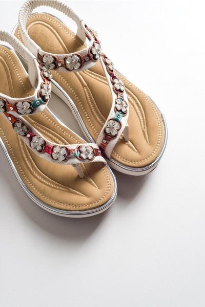 sandals 237-15 white female, Black