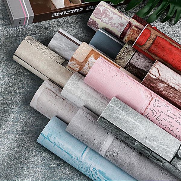 wallpapers brick self-adhesive wallpaper pvc waterproof wall stickers living room bedroom contact paper decor film